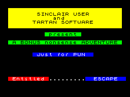 ZX GameBase Escape Tartan_Software 1987