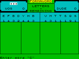 ZX GameBase Formaword Byron_Software 1990
