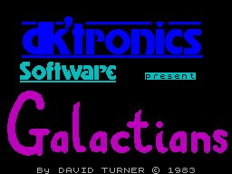 ZX GameBase Galactians DK'Tronics 1983