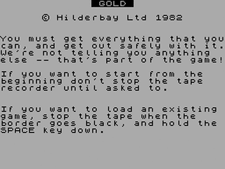 ZX GameBase Gold Hilderbay 1983