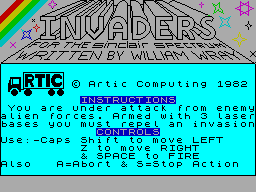 ZX GameBase Invaders Artic_Computing 1982