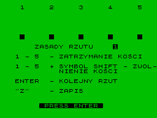 ZX GameBase Kosci_Rzucone