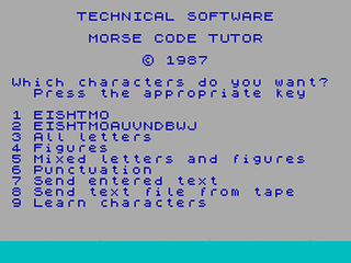 ZX GameBase Morse_Tutor Technical_Software 1987