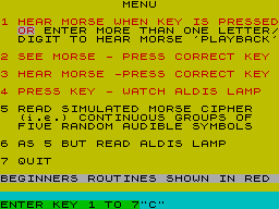 ZX GameBase Morse_Code 16/48_Tape_Magazine 1985
