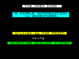 ZX GameBase Open_Door,_The Tartan_Software 1988