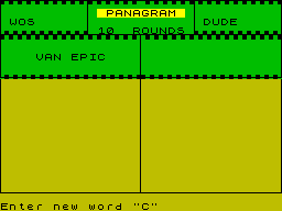 ZX GameBase Panagram Byron_Software 1990