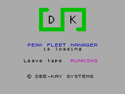 ZX GameBase Peak_Fleet_Manager Dee-Kay_Systems 1987