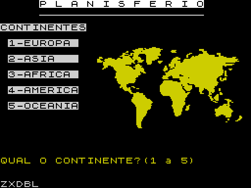 ZX GameBase Planisfério Avlisoft 1984