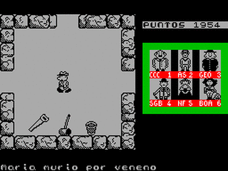 ZX GameBase Poirot MicroHobby 1986