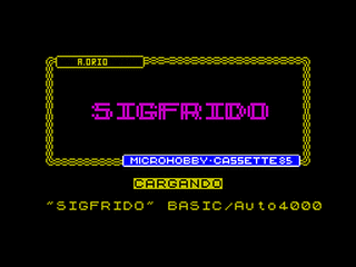 ZX GameBase Sigfrido MicroHobby 1986