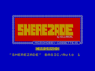 ZX GameBase Sherezade MicroHobby 1985