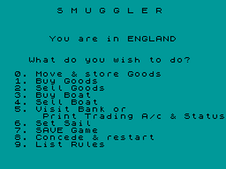 ZX GameBase Smuggler CCS 1983