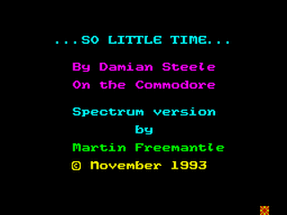 ZX GameBase So_Little_Time Martin_Freemantle 1993