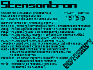 ZX GameBase Stensontron Sybilasoft 1987