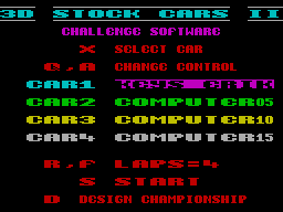ZX GameBase Stock_Cars_II_3D Challenge_Software 1992