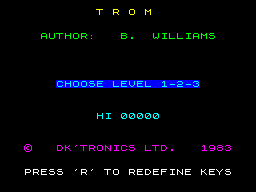 ZX GameBase Trom DK'Tronics 1983