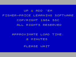 ZX GameBase Up_&_Add_'em Fisher-Price_Learning_Software/Spinnaker_Software_Corporation 1984