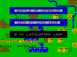 ZX GameBase Waterloo MC_Lothlorien 1985