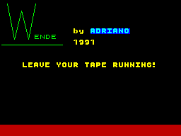 ZX GameBase Wende Adriano 1991