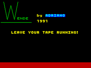 ZX GameBase Wende Adriano 1991