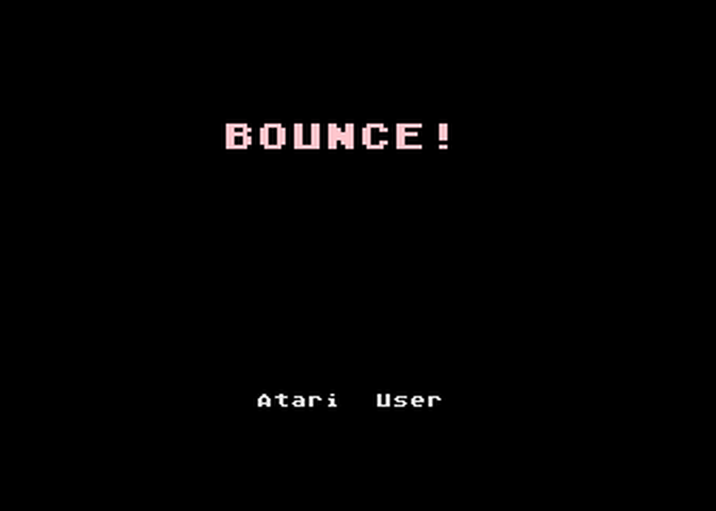 Atari GameBase Bounce! Atari_User 1986