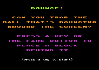 Atari GameBase Bounce! Atari_User 1986