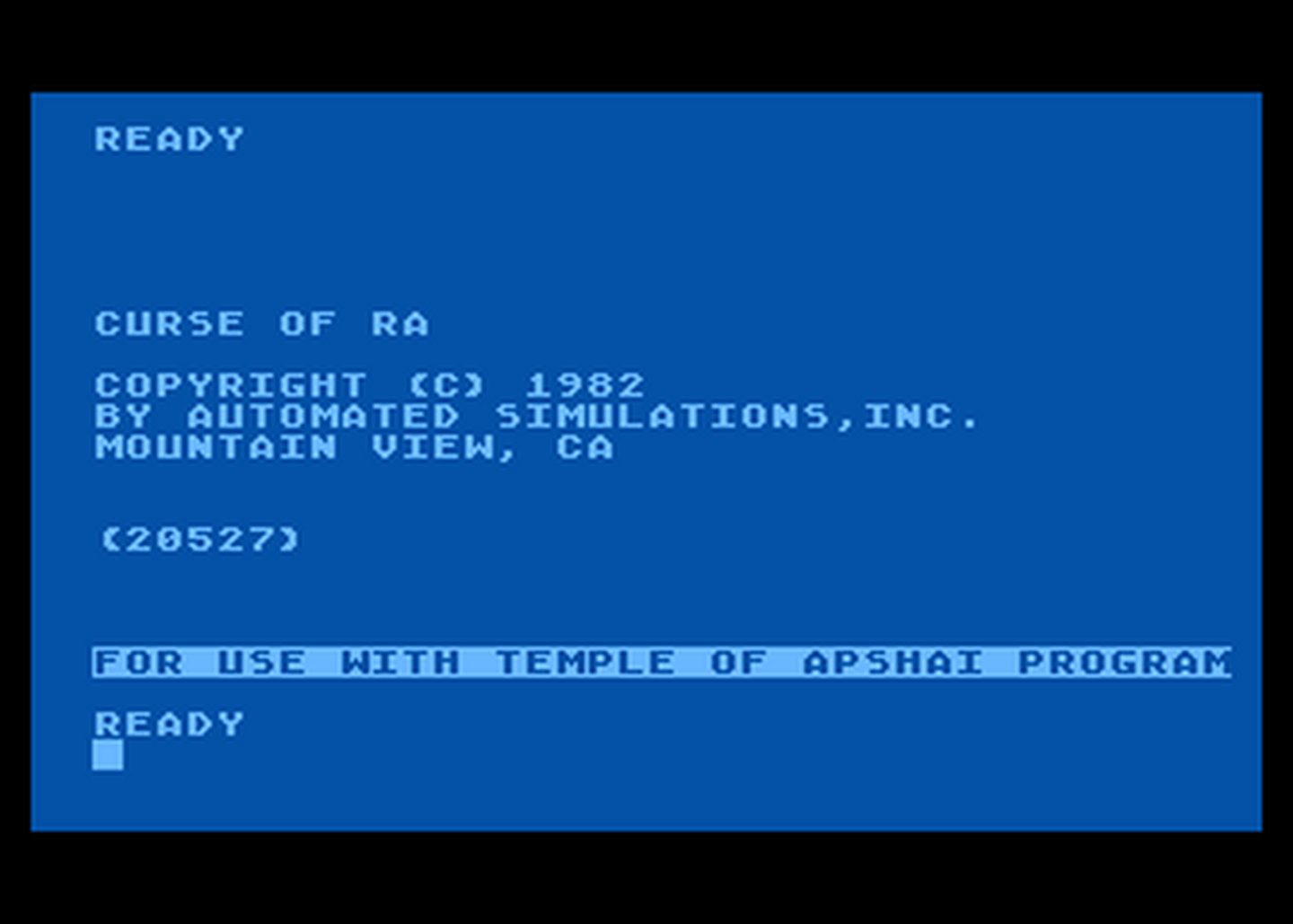 Atari GameBase Dunjonquest_-_Curse_of_Ra Epyx 1982