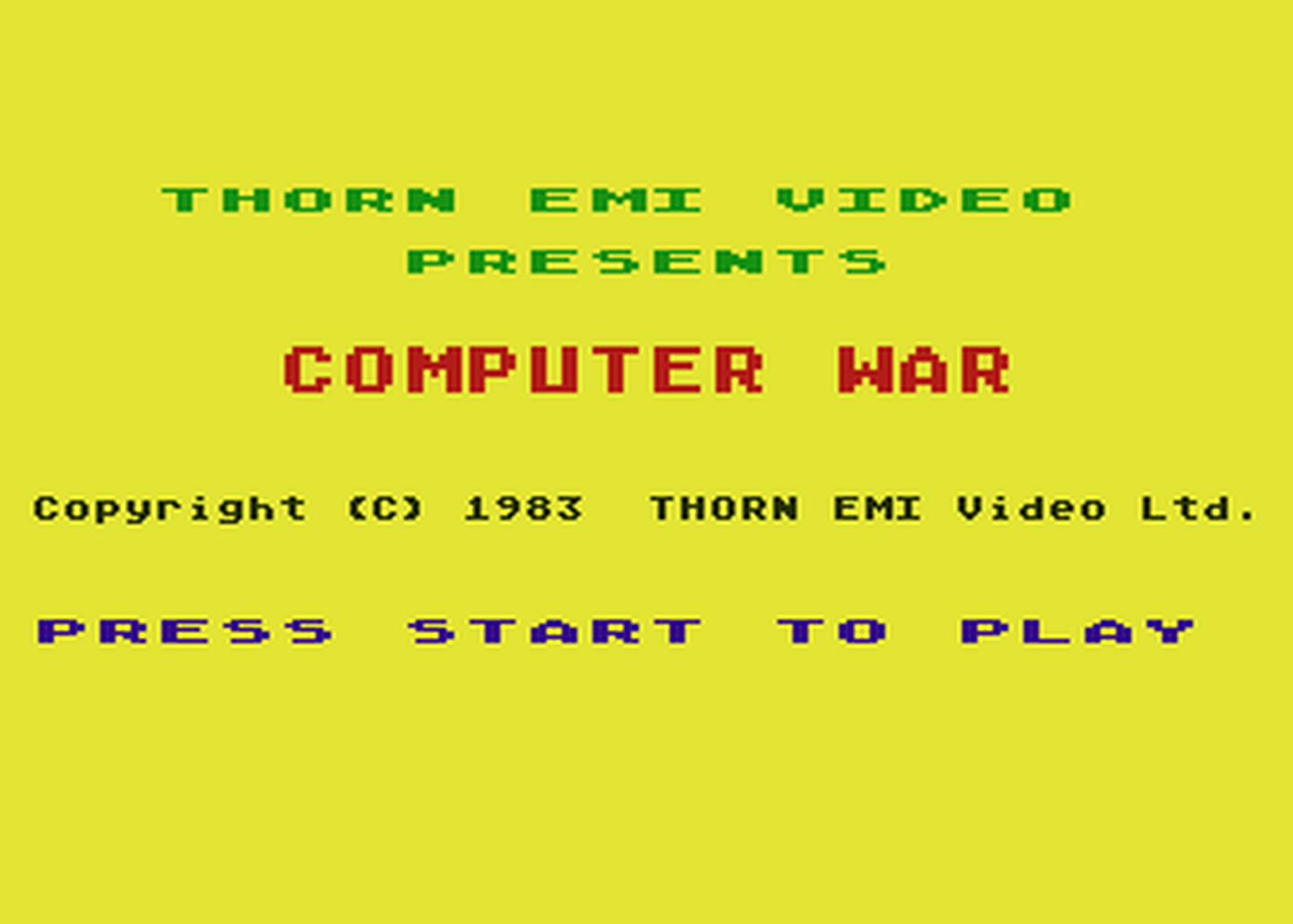 Atari GameBase Computer_War Thorn_Emi 1983