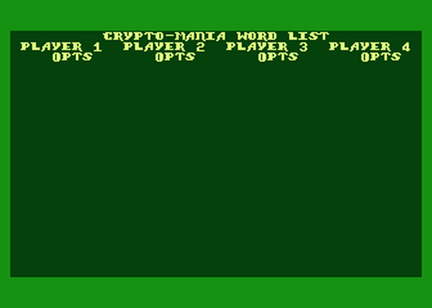 Atari GameBase Crypto-Mania White_Bag_Software 1987