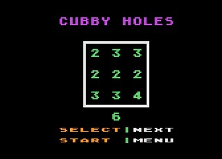 Atari GameBase Cubbyholes APX 1982