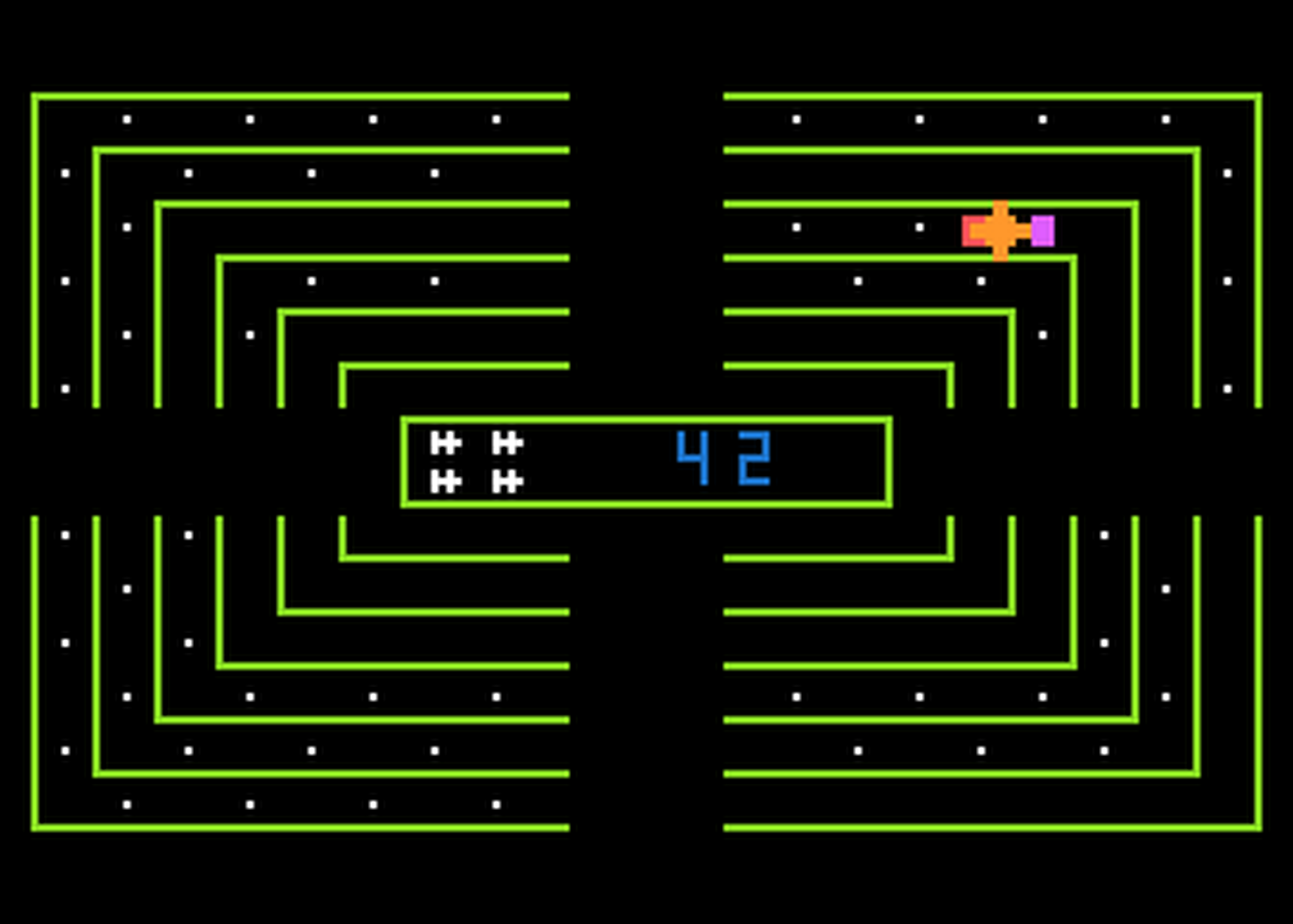 Atari GameBase Dodge_Racer Synapse_Software 1981