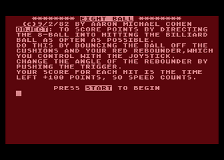 Atari GameBase Eight_Ball (No_Publisher) 1982