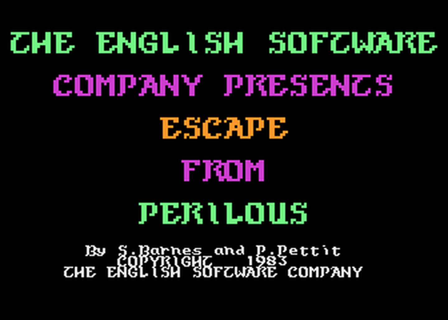 Atari GameBase Escape_From_Perilous English_Software 1983