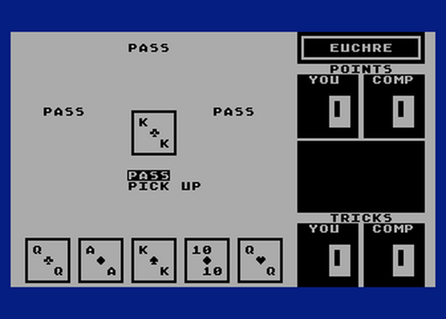 Atari GameBase Euchre Compute! 1987