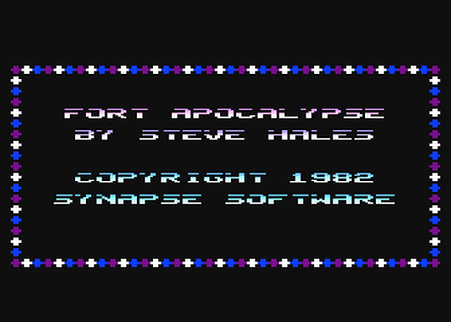 Atari GameBase Fort_Apocalypse Synapse_Software 1982