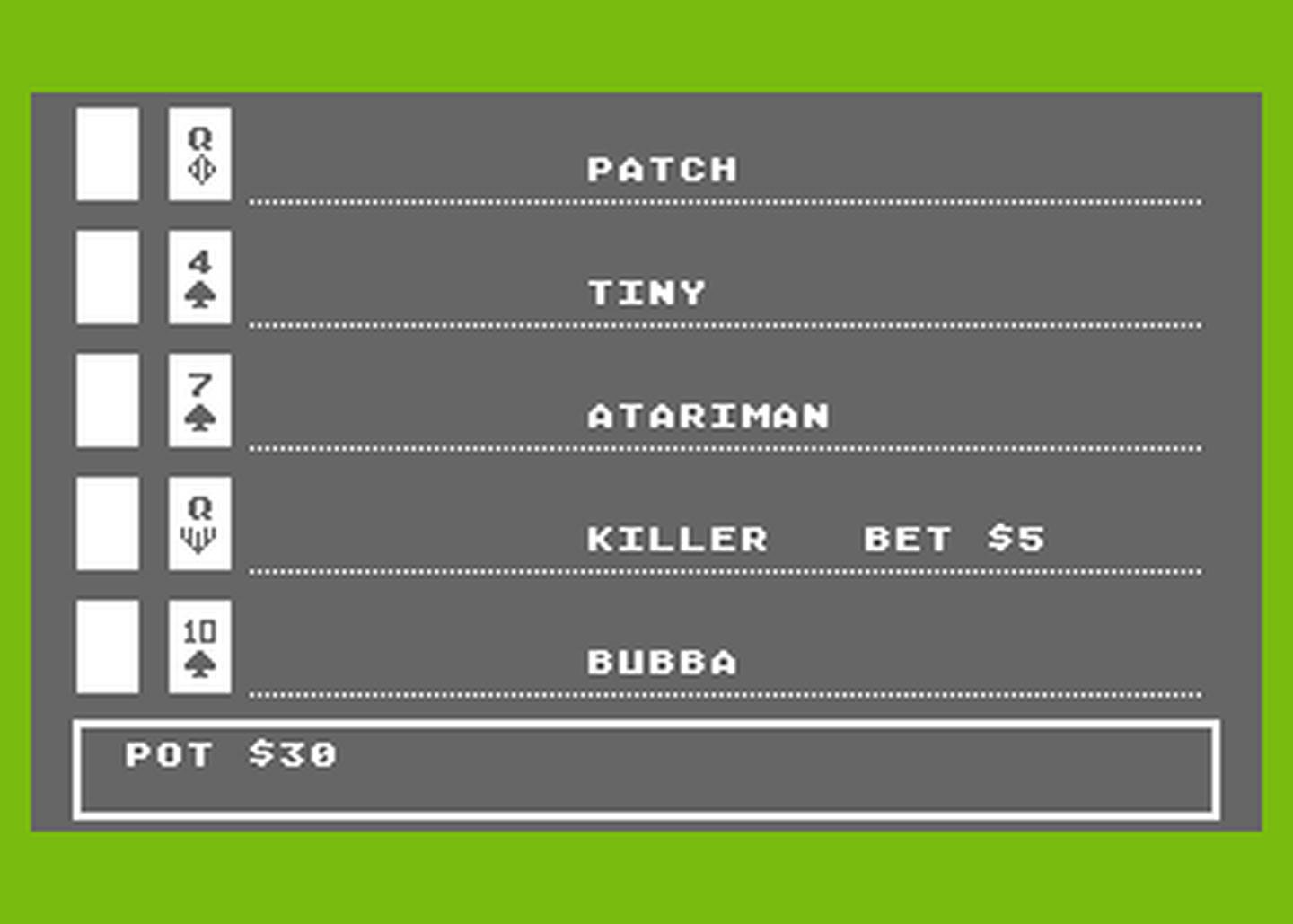 Atari GameBase [COMP]_Gambler Keypunch_Software 1985