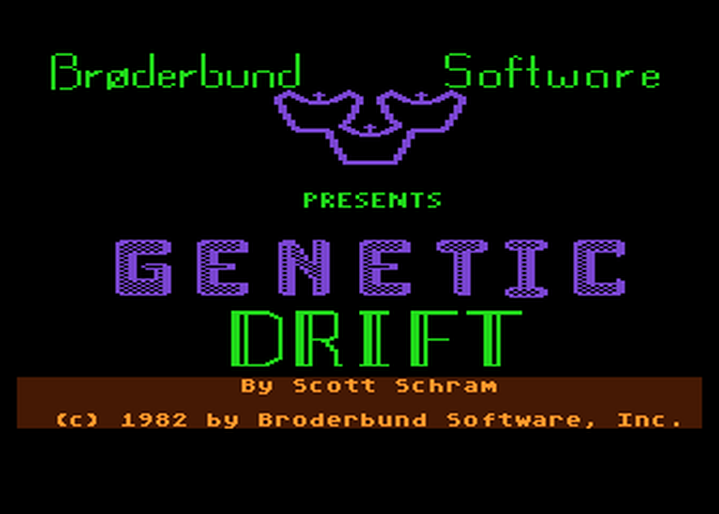 Atari GameBase Genetic_Drift Brøderbund_Software 1982