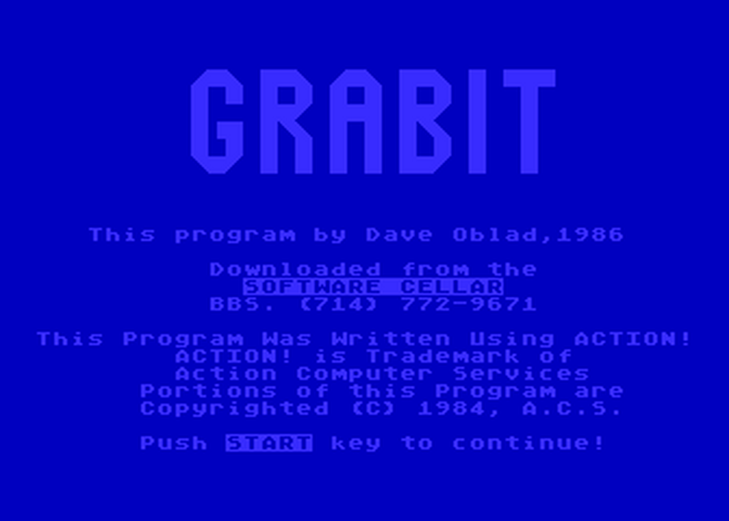 Atari GameBase Grabit (No_Publisher) 1986