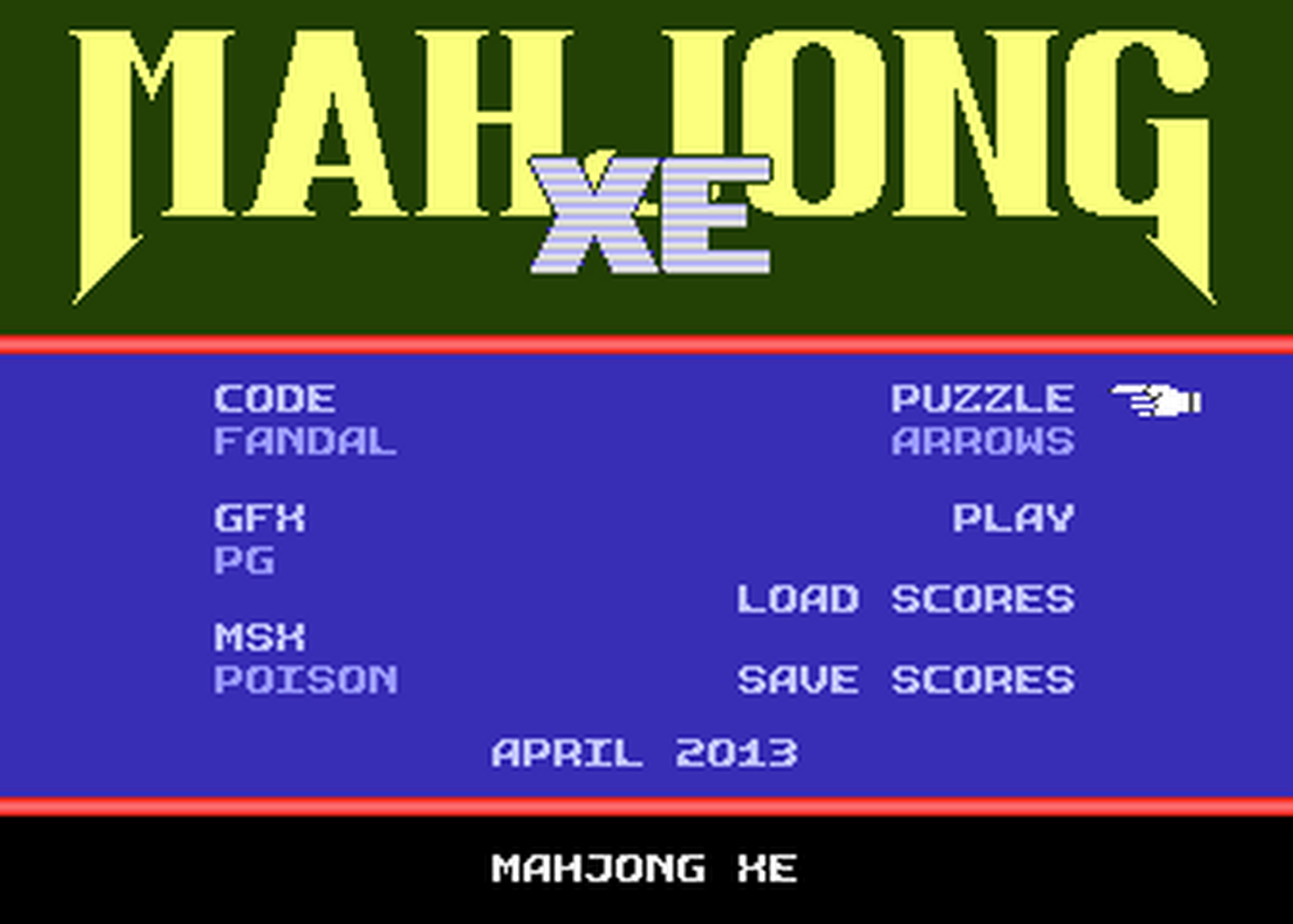 Atari GameBase Mahjong_XE Flop 2013