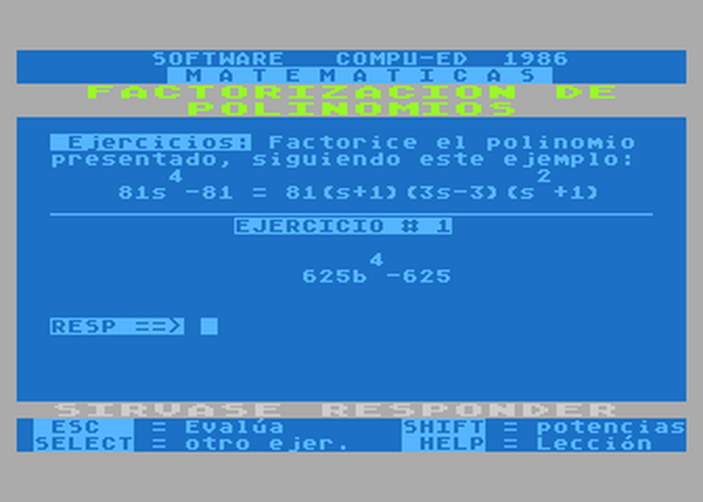 Atari GameBase Matematicas Compu-Ed 1986