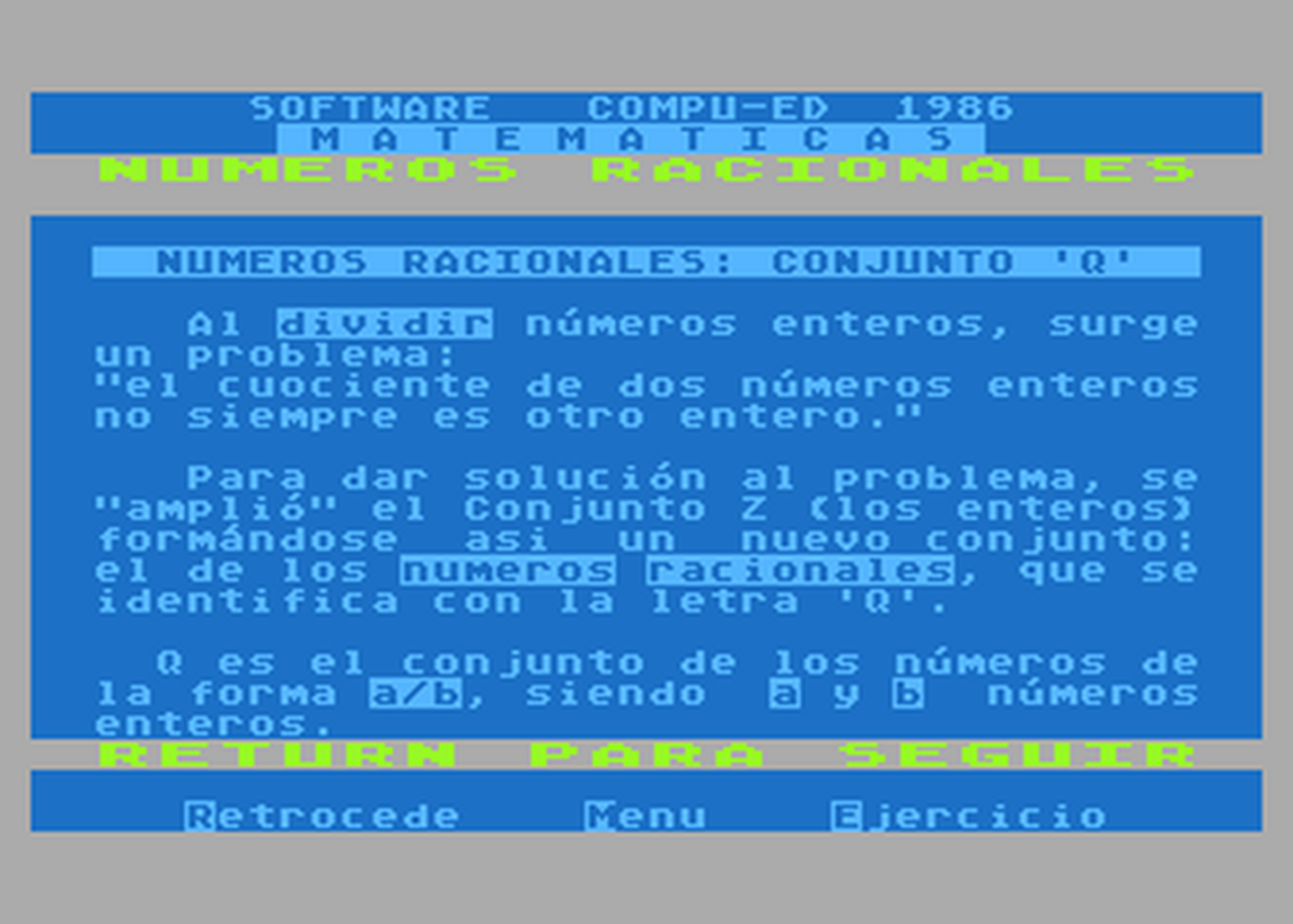 Atari GameBase Matematicas Compu-Ed 1986