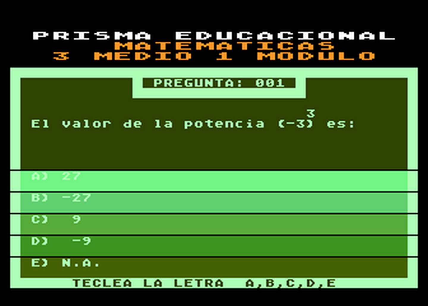 Atari GameBase Matematicas_-_3°_Medio_-_Modulo_1 Prisma 1990