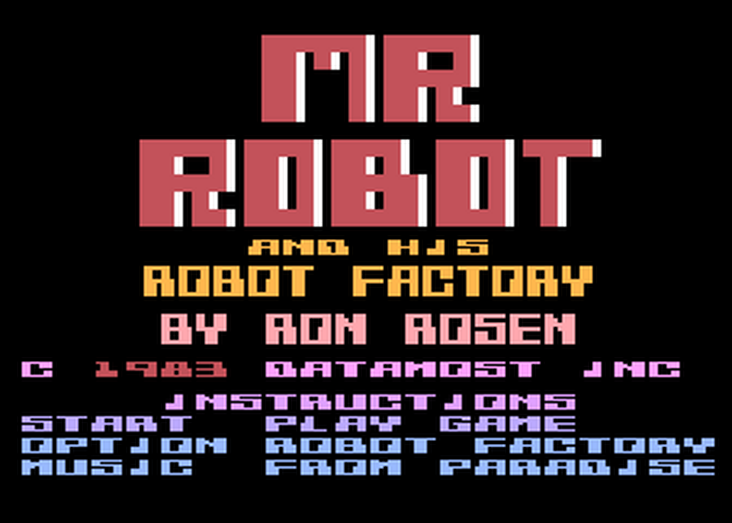 Atari GameBase Mr._Robot_And_His_Robot_Factory Datamost 1983