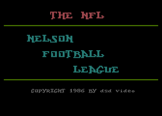 Atari GameBase Nelson_Football_League DSD_Video 1986