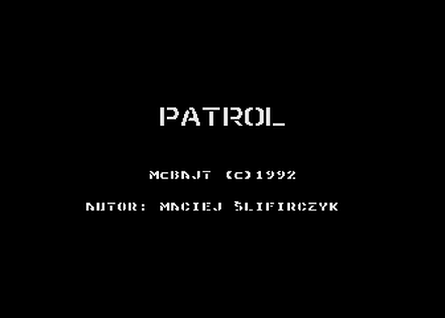 Atari GameBase Patrol McBajt 1992