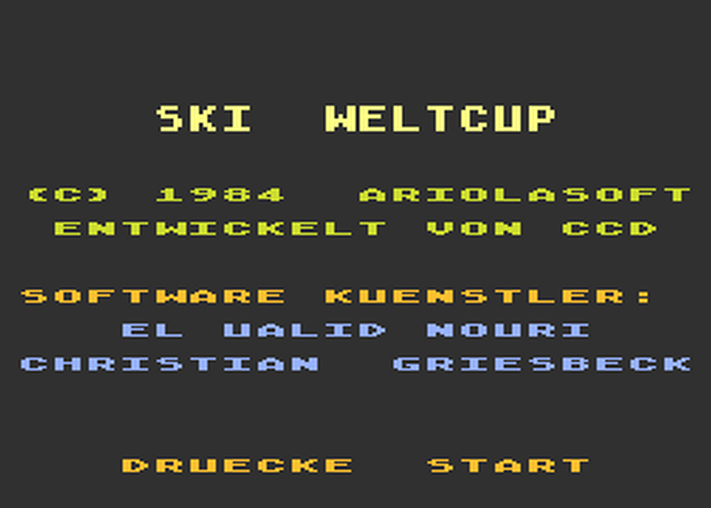 Atari GameBase Ski_Weltcup Ariola_(Germany) 1984