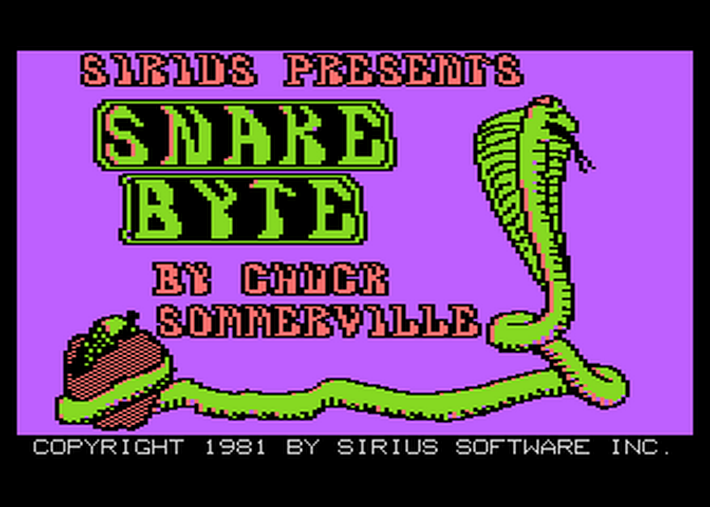 Atari GameBase Snake_Byte Sirius_Software 1981