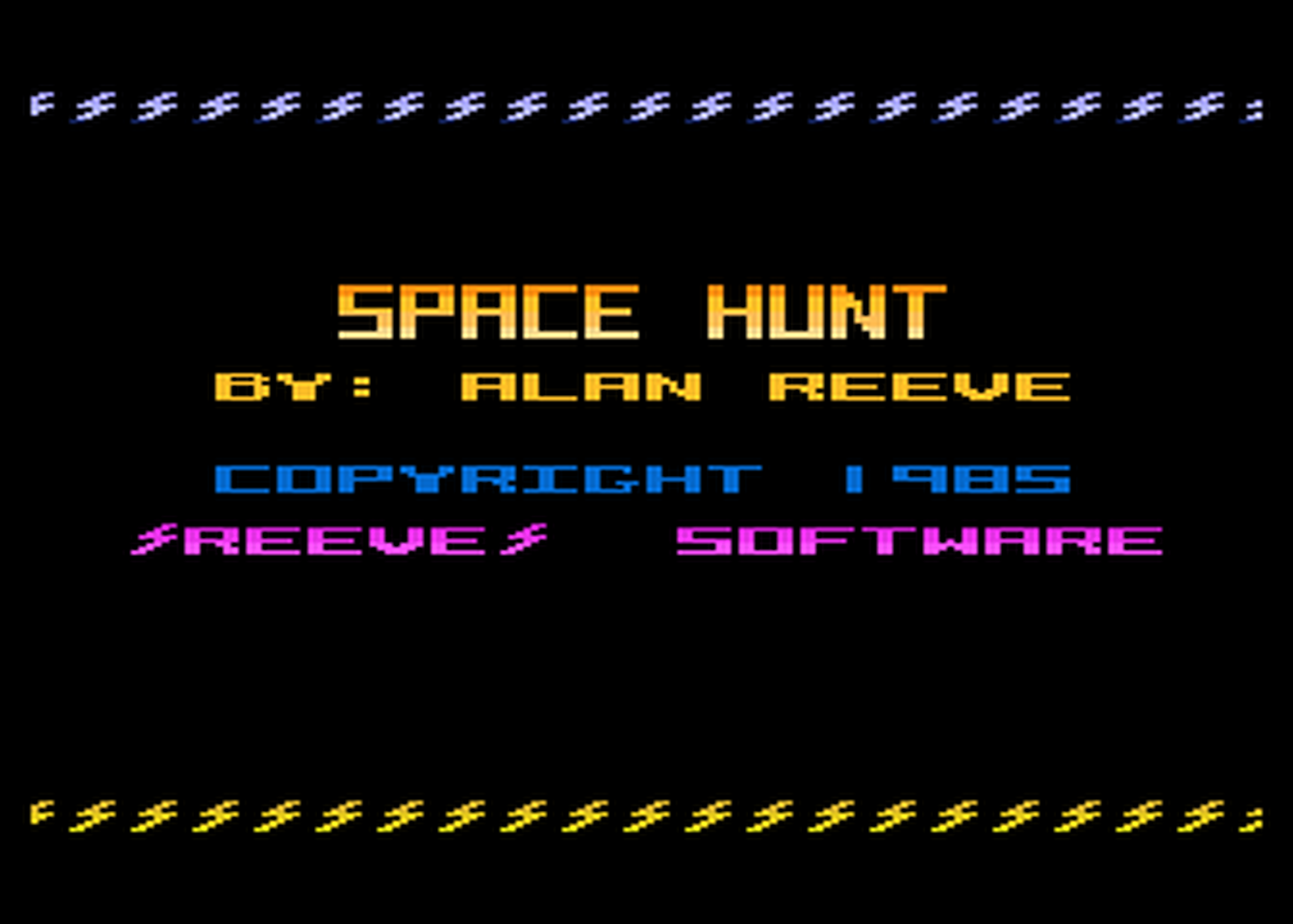 Atari GameBase Space_Hunt Reeve_Software 1985