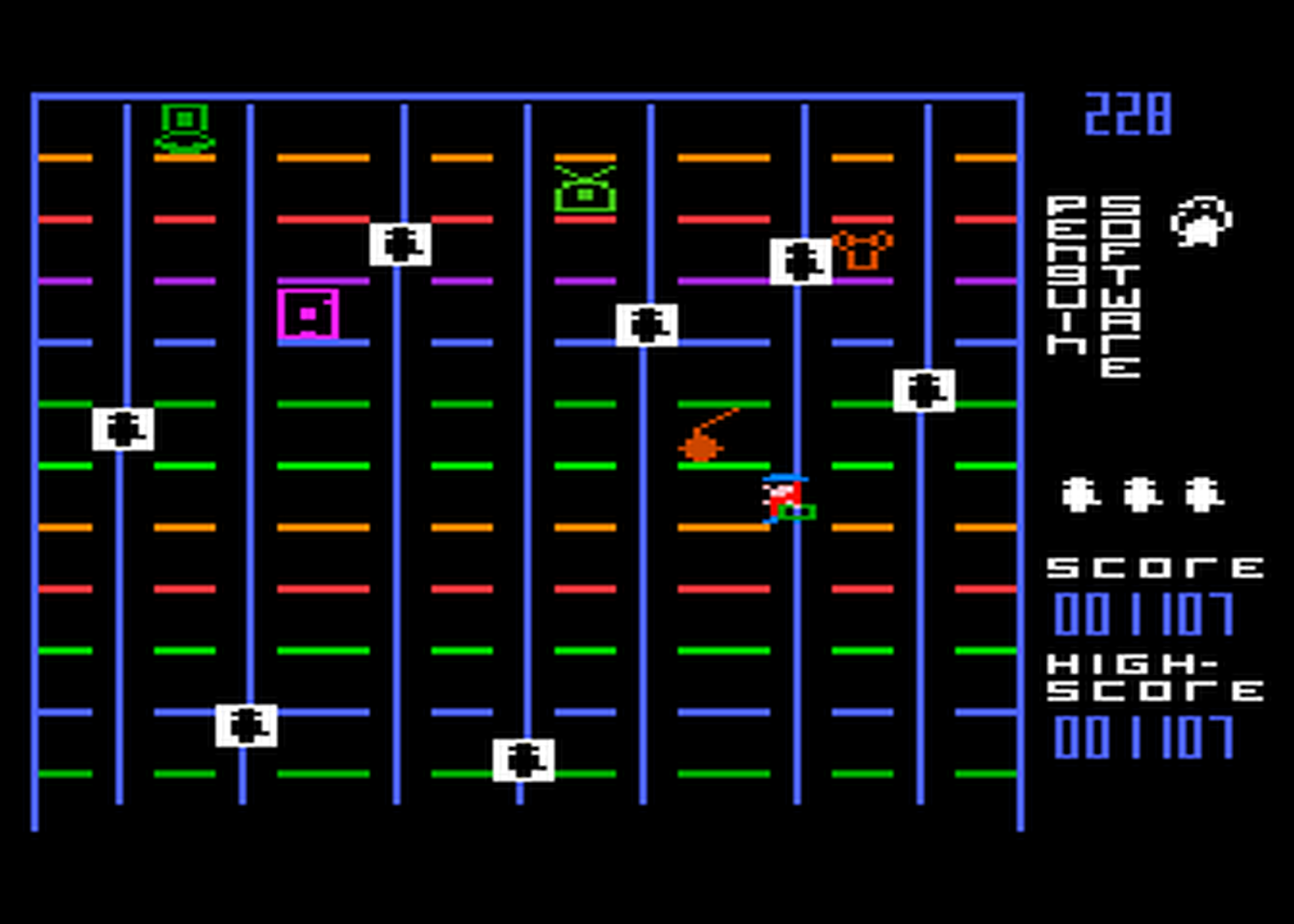 Atari GameBase Spy's_Demise Penguin_Software 1983