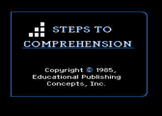 Atari GameBase Steps_To_Comprehension Educational_Publishing_Concepts 1985